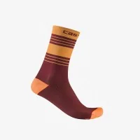 Achat Castelli Chaussettes Simbolo 15 violet bordeaux orange vif -Val de Loire Vélo Tours