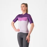 Achat Castelli Maillot Élégant manche courte violet femme -Val de Loire Vélo Tours