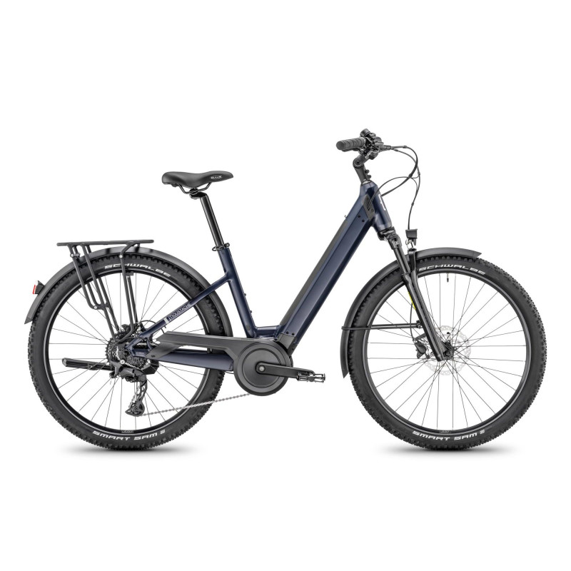 Moustache Xroad ES open 500wh bleu noir mat