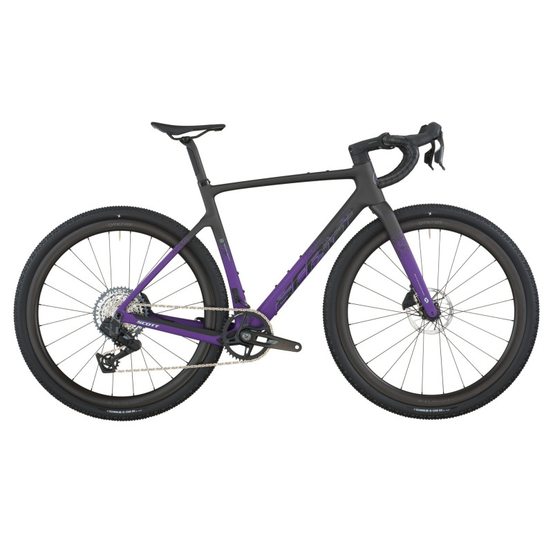 Scott Addict Gravel 20 noir de carbone/violet indigo