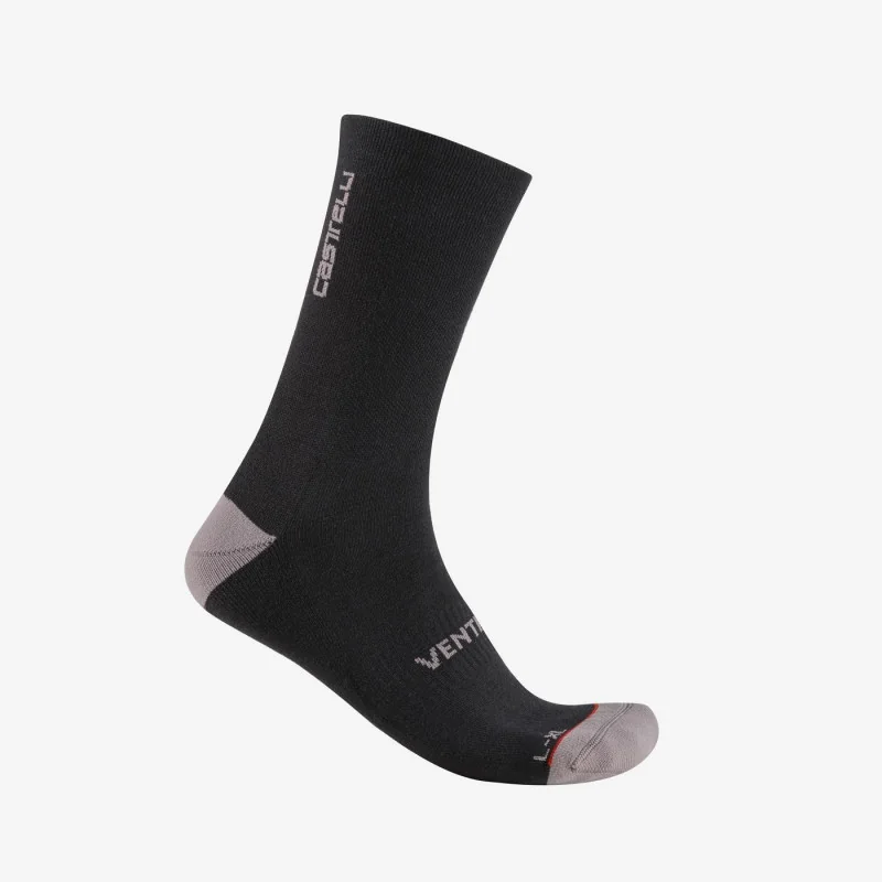 Achat Castelli Chaussettes VENTI SOFT MERINO Noir -Val de Loire Vélo Tours