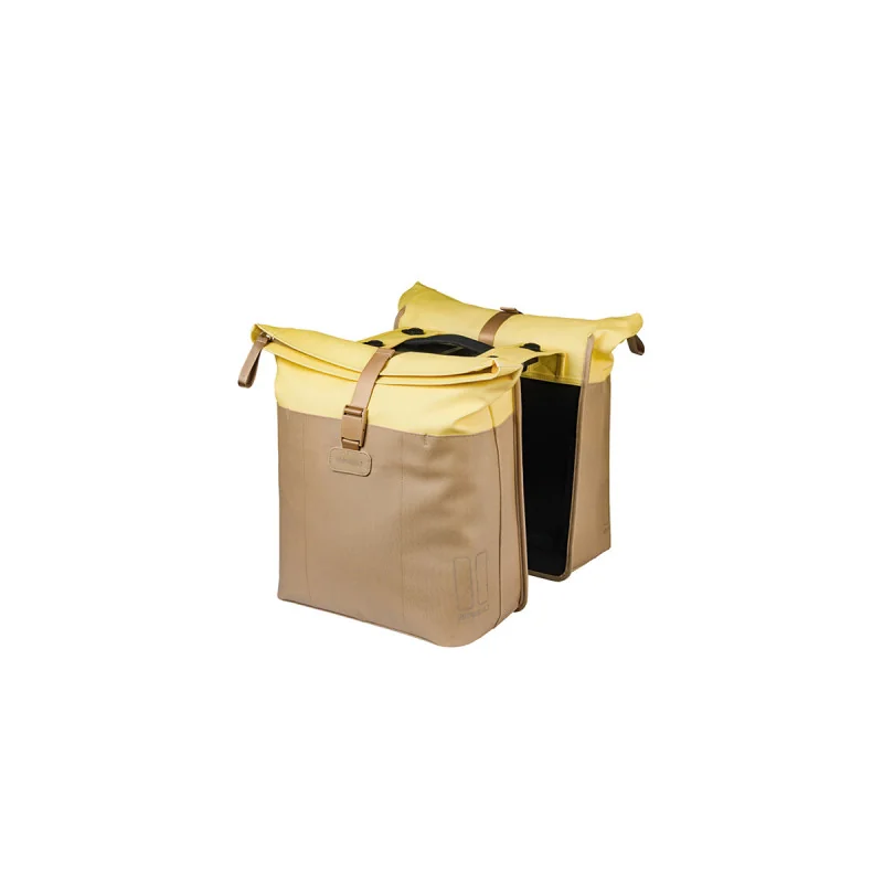 Achat Basil Sacoche double Vive Mik Sable/Jaune -Val de Loire Vélo Tours