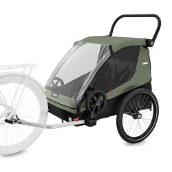 Achat Thule Remorque Vélo Courier 2 Vintage Green -Val de Loire Vélo Tours