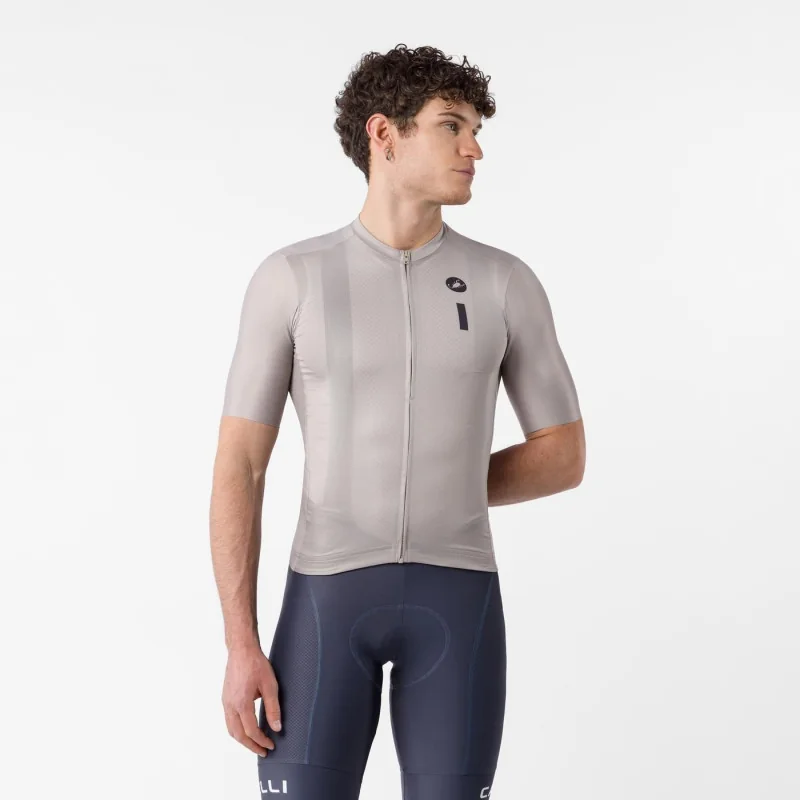 Achat Castelli Maillot Drittone Logo Clay/Blue -Val de Loire Vélo Tours