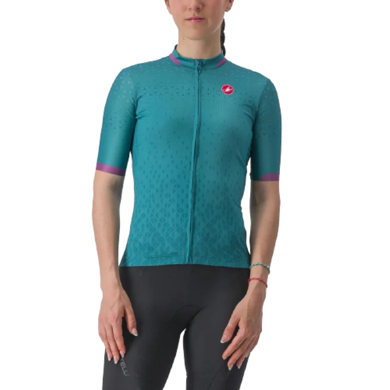 Achat Castelli Maillot Pezzi Jersey W Bleu/Vert -Val de Loire Vélo Tours