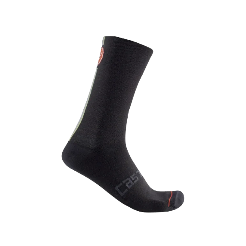 Achat Castelli Chaussettes Racing Stripe 18 Noir -Val de Loire Vélo Tours
