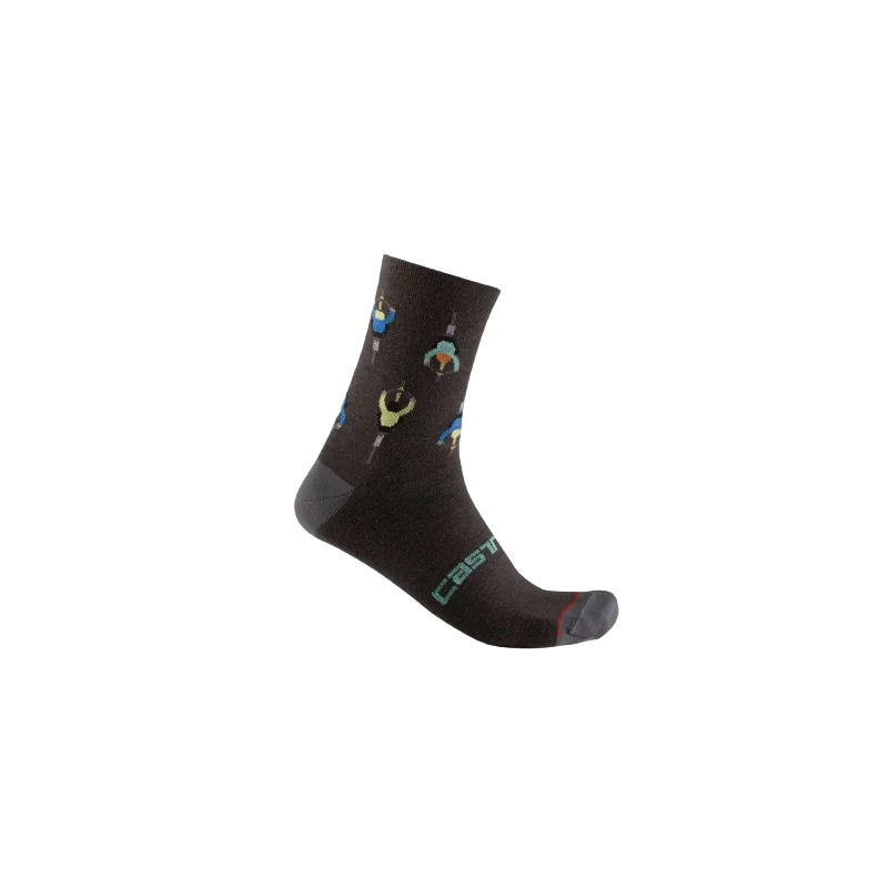 Achat Castelli Chaussettes Aperitivo 15 Gris -Val de Loire Vélo Tours