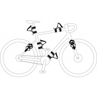 Zéfal Fixation Porte-Bidon Gizmo Zéfal Fixation Porte-Bidon Gizmo