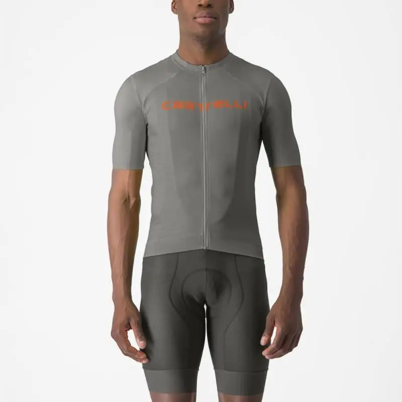 Achat Castelli Maillot Prologo Lite Gunmetal/Orange -Val de Loire Vélo Tours