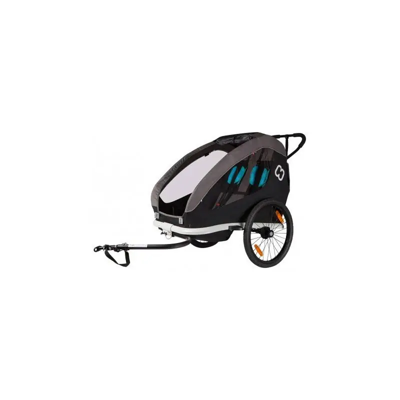 Achat Hamax Remorque enfant Traveller Noir/Gris 2 places -Val de Loire Vélo Tours