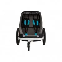 Achat Hamax Remorque enfant Traveller Noir/Gris 2 places -Val de Loire Vélo Tours
