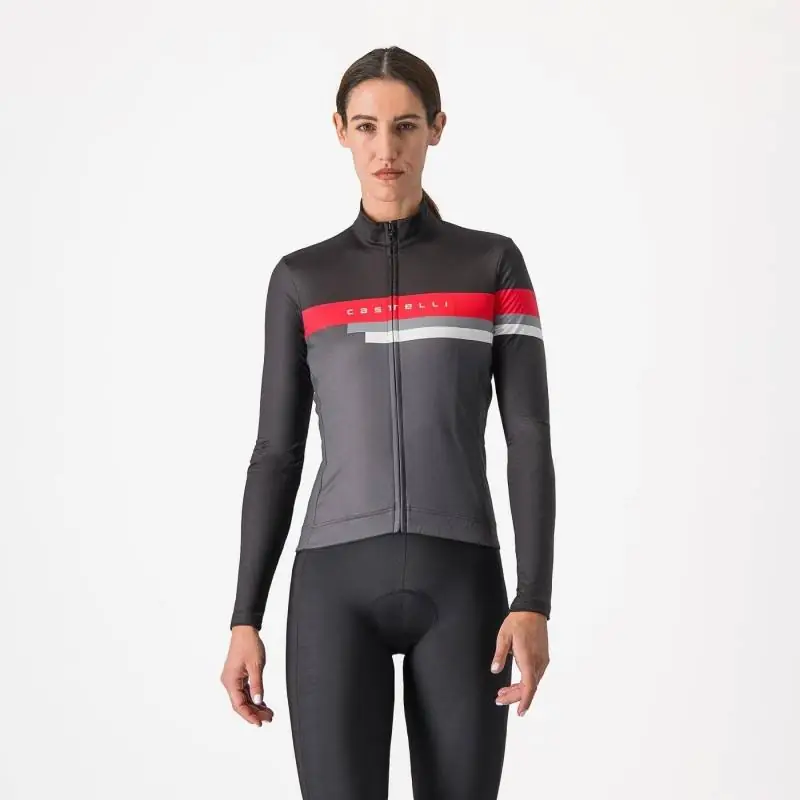 Achat Castelli maillot ML Tornare femme noir-hibiscus -Val de Loire Vélo Tours